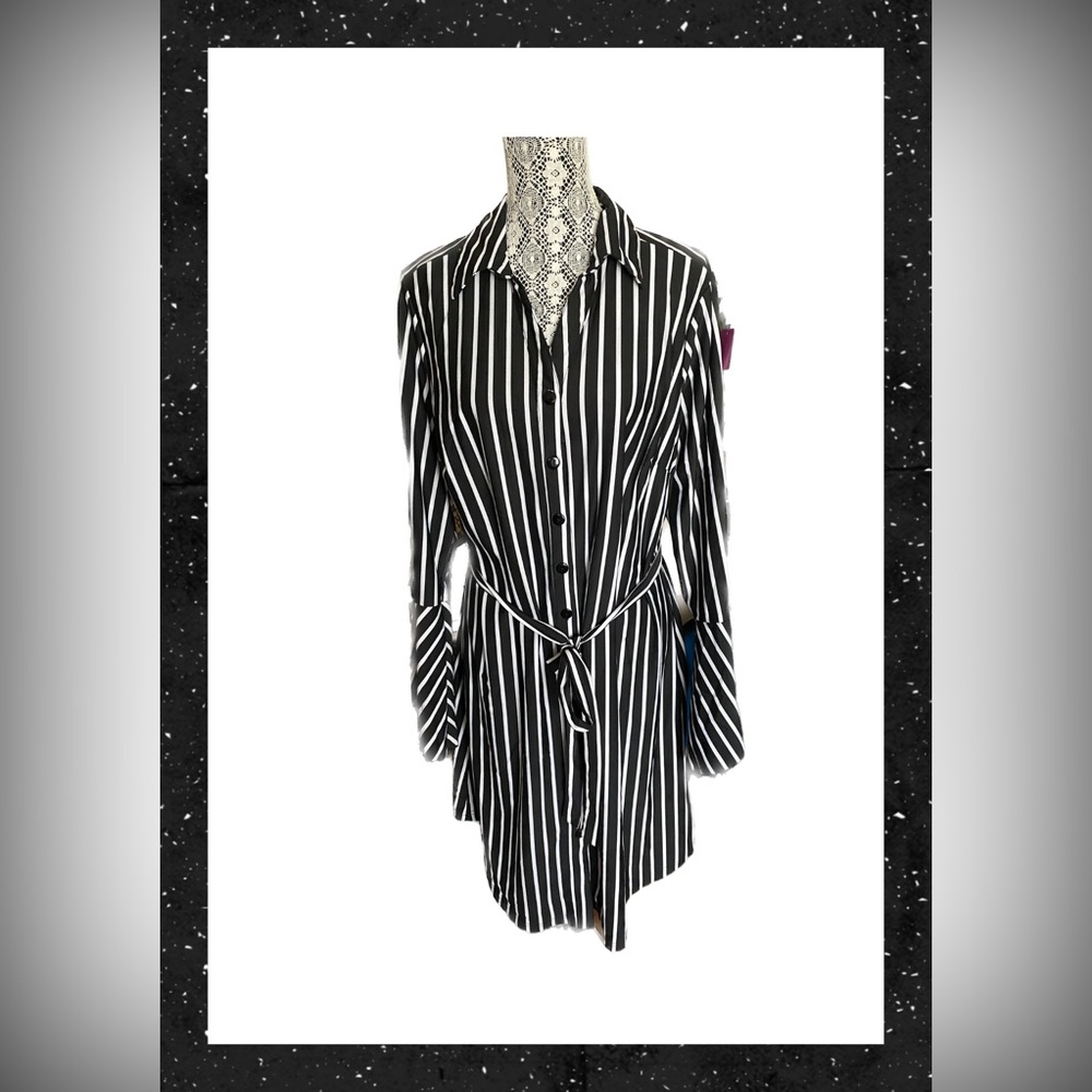 Black and White Stripe Dress